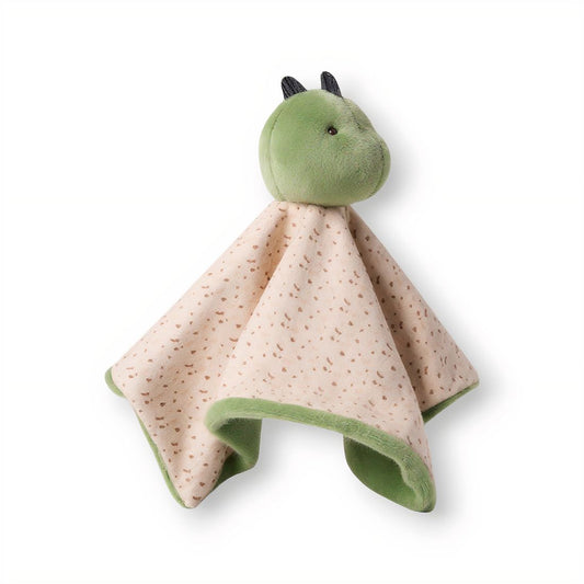 Doudou carré peluche douce dinosaure pour bébé