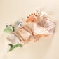 Doudou carré peluche douce licorne pour bébé