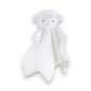 Doudou mouton blanc porte-tétine pour bébé