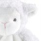 Doudou mouton blanc porte-tétine pour bébé