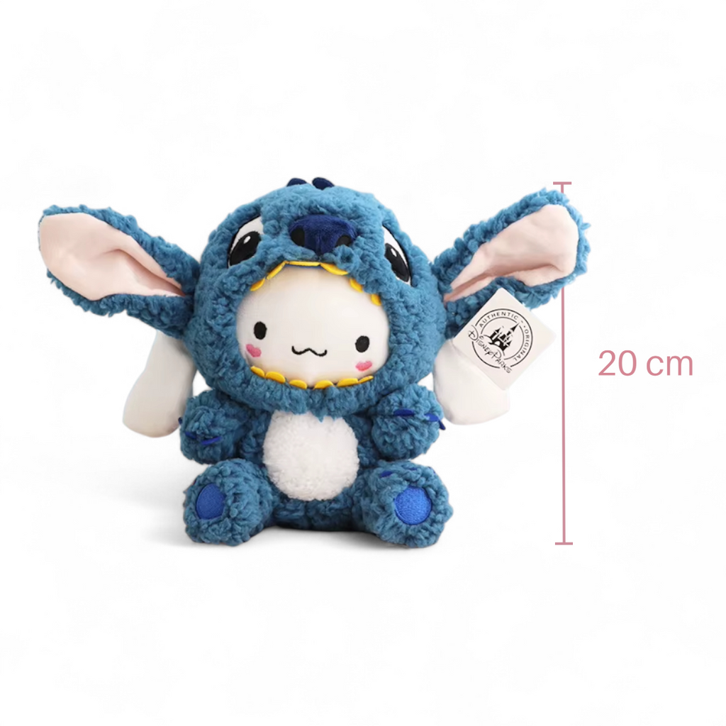 Peluche Cinnamoroll déguisé en Stitch