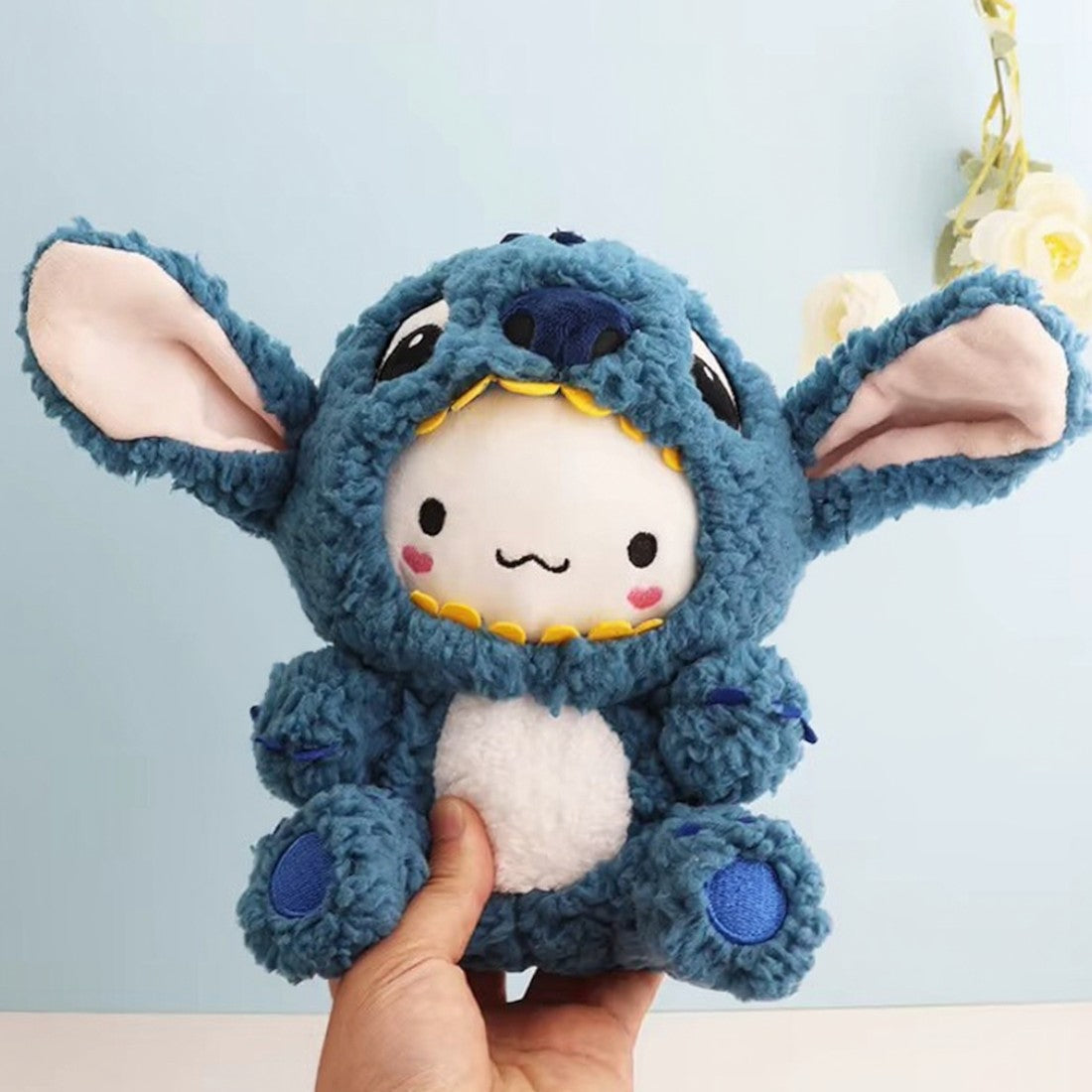 Peluche Cinnamoroll déguisé en Stitch