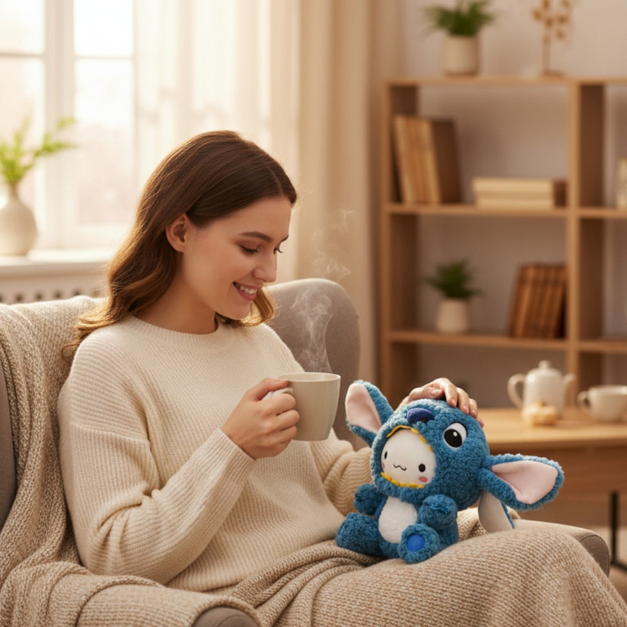 Peluche Cinnamoroll déguisé en Stitch