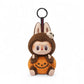 Peluche Halloween type Labubu costume citrouille