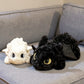 Peluche Dragons géante Krokmou et Furie éclair moelleuses