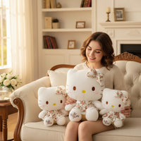 Peluche Hello Kitty délicate avec robe fleurie