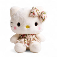 Peluche Hello Kitty délicate avec robe fleurie