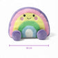 Peluche arc-en-ciel mignon multicolore