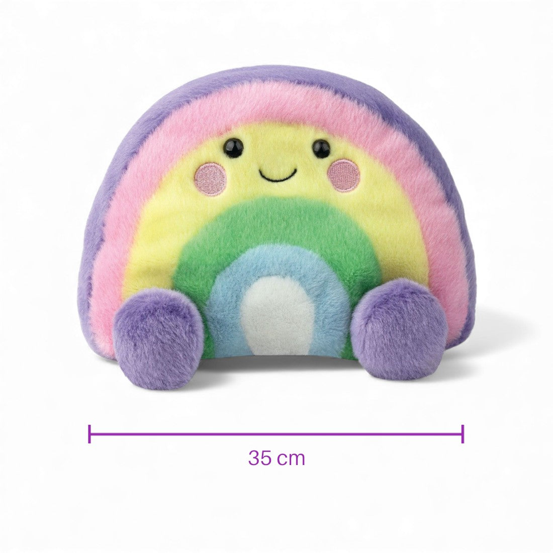 Peluche arc-en-ciel mignon multicolore