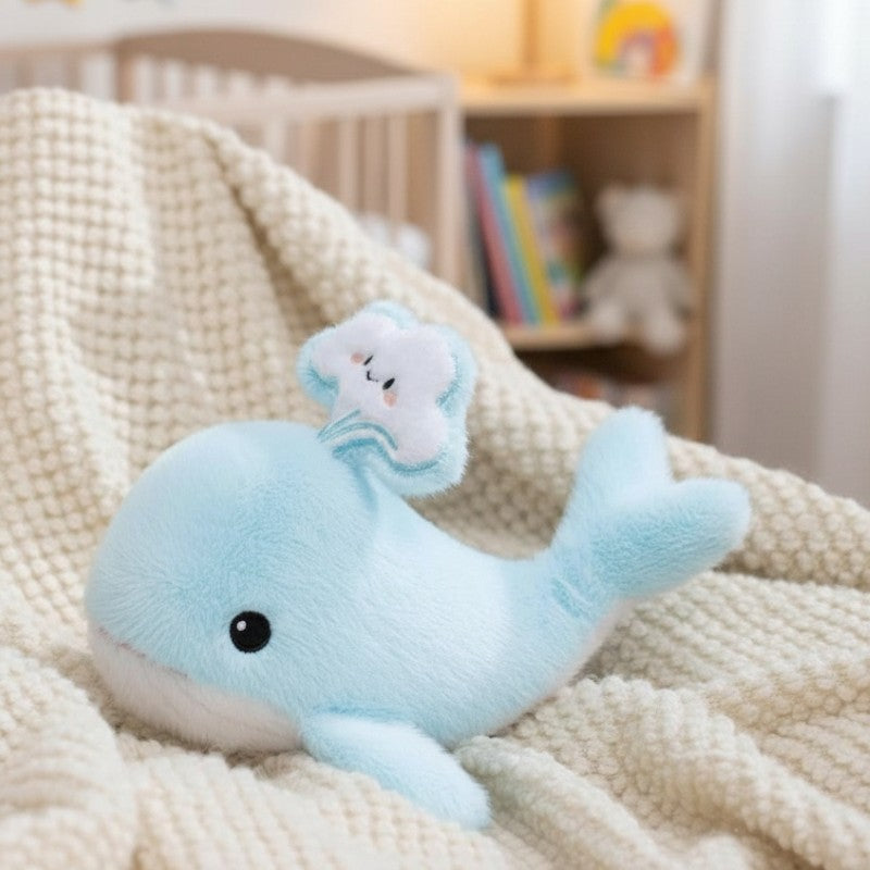 Peluche baleine bleue adorable toute douce
