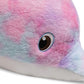 Peluche dauphin géant arc-en-ciel