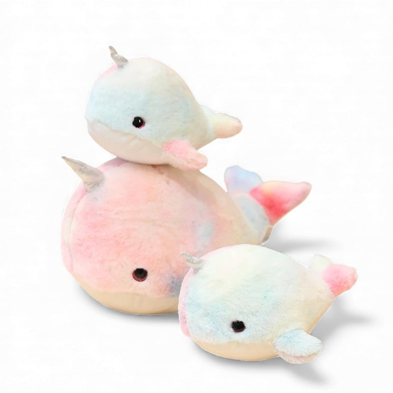 Peluche narval pastel féerique