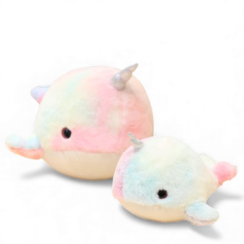 Peluche narval pastel féerique