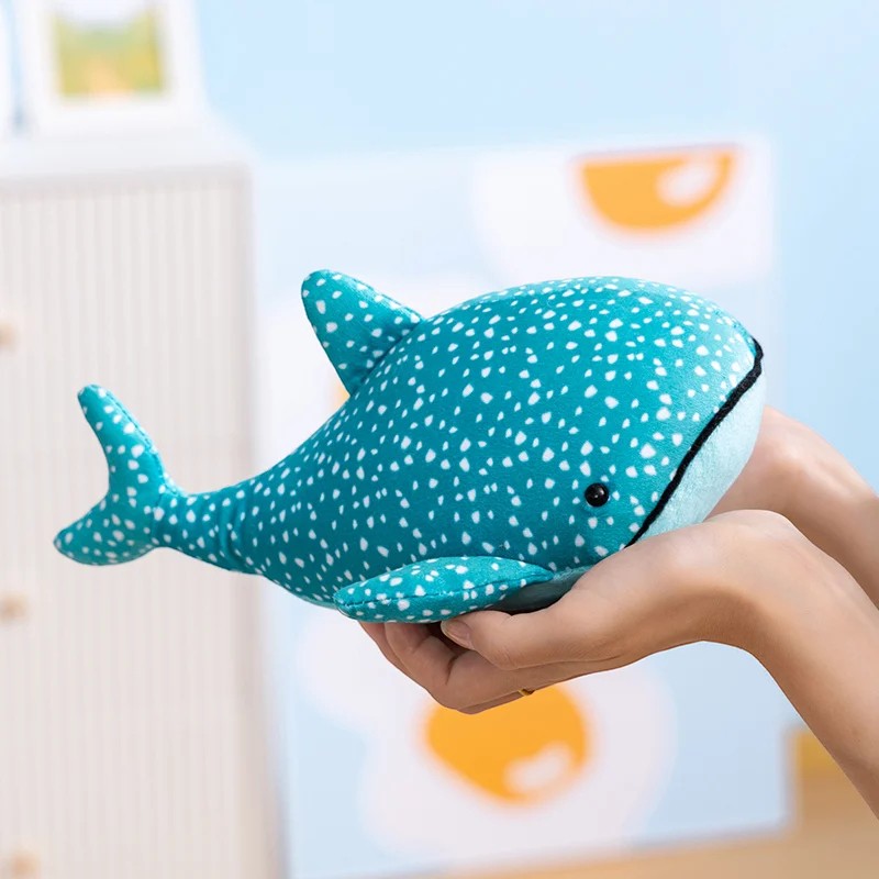 Peluche requin-baleine bleu océan