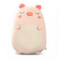 Coussin peluche cochon rose tout doux squishy