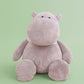 Hippopotame en peluche moelleux