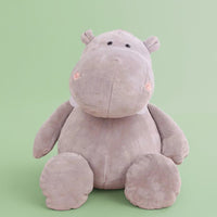 Hippopotame en peluche moelleux