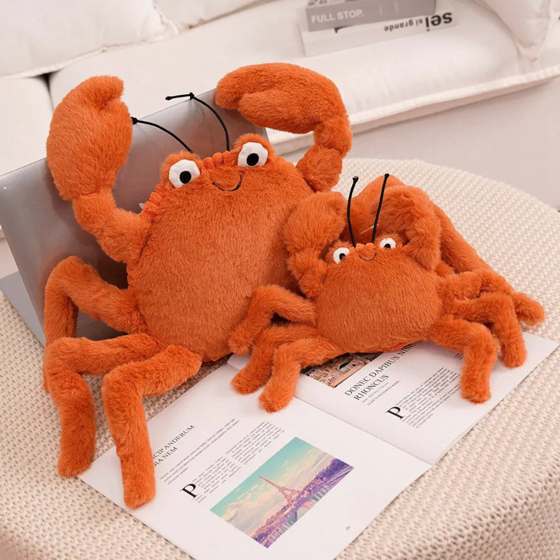 Peluche crabe tout doux