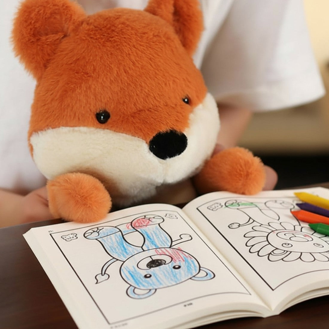 Peluche renard tout doux