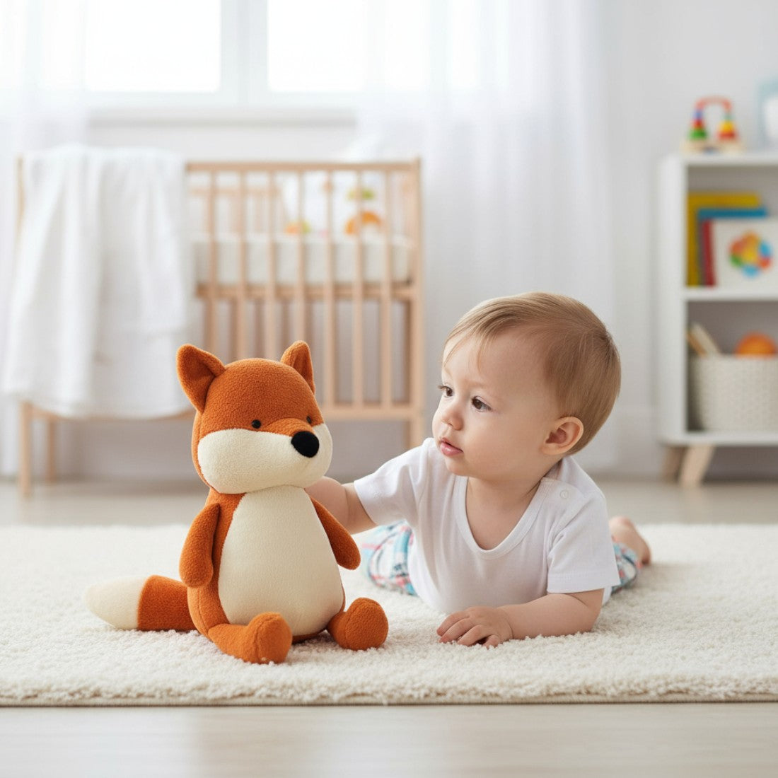 Peluche renard tout doux