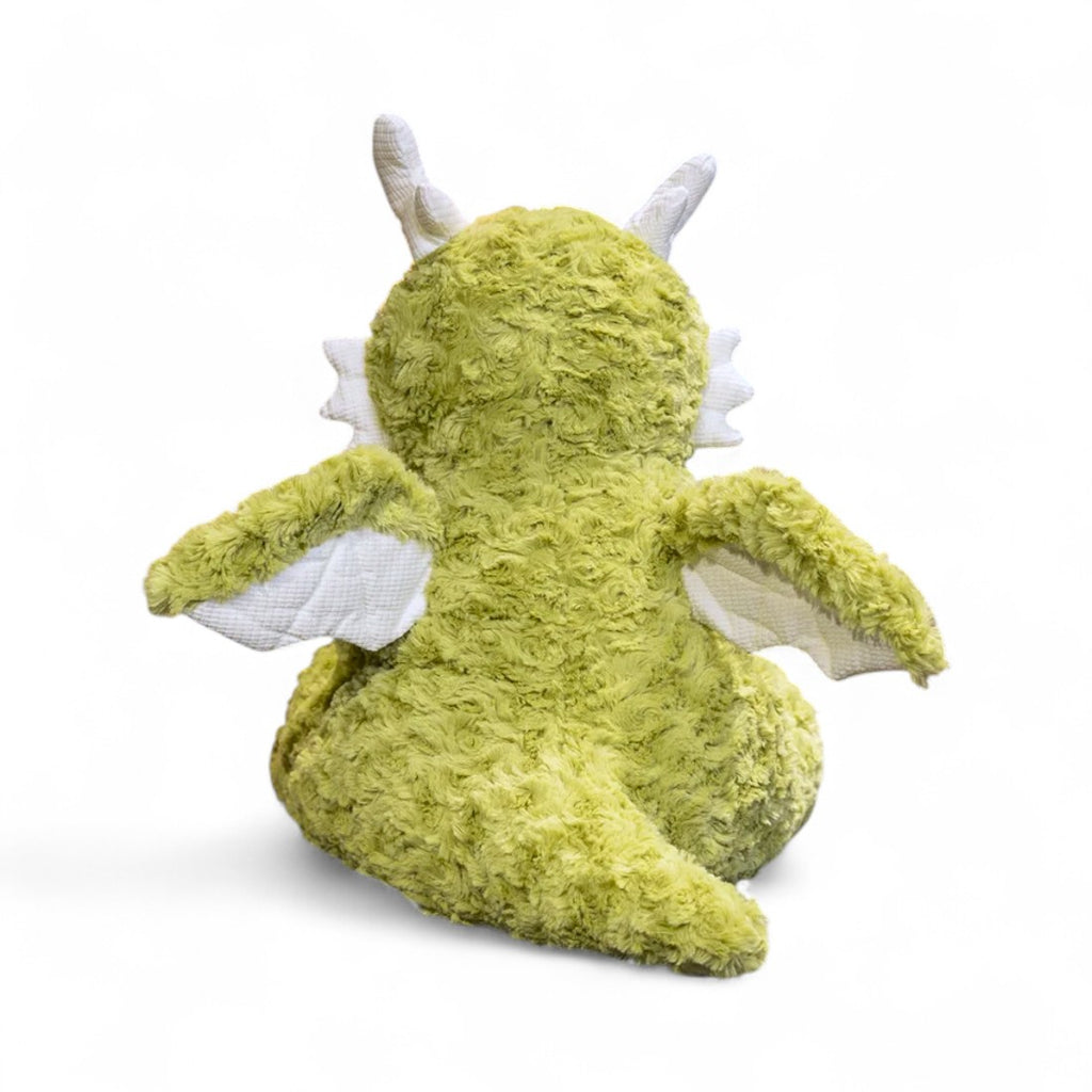 Dragon moelleux en peluche 30 cm - vue de dos, ailes et queue