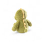 Peluche dinosaure vert doudou tendre