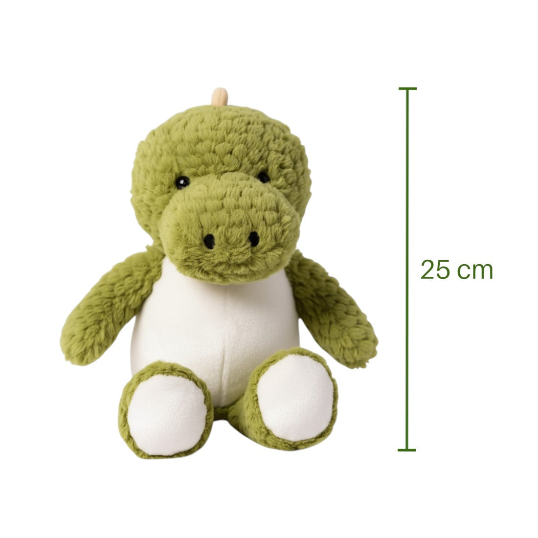 Peluche dinosaure vert doudou tendre