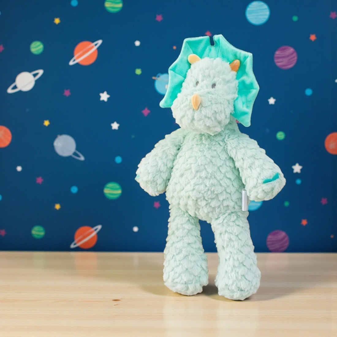 Peluche tricératops bleu mignon