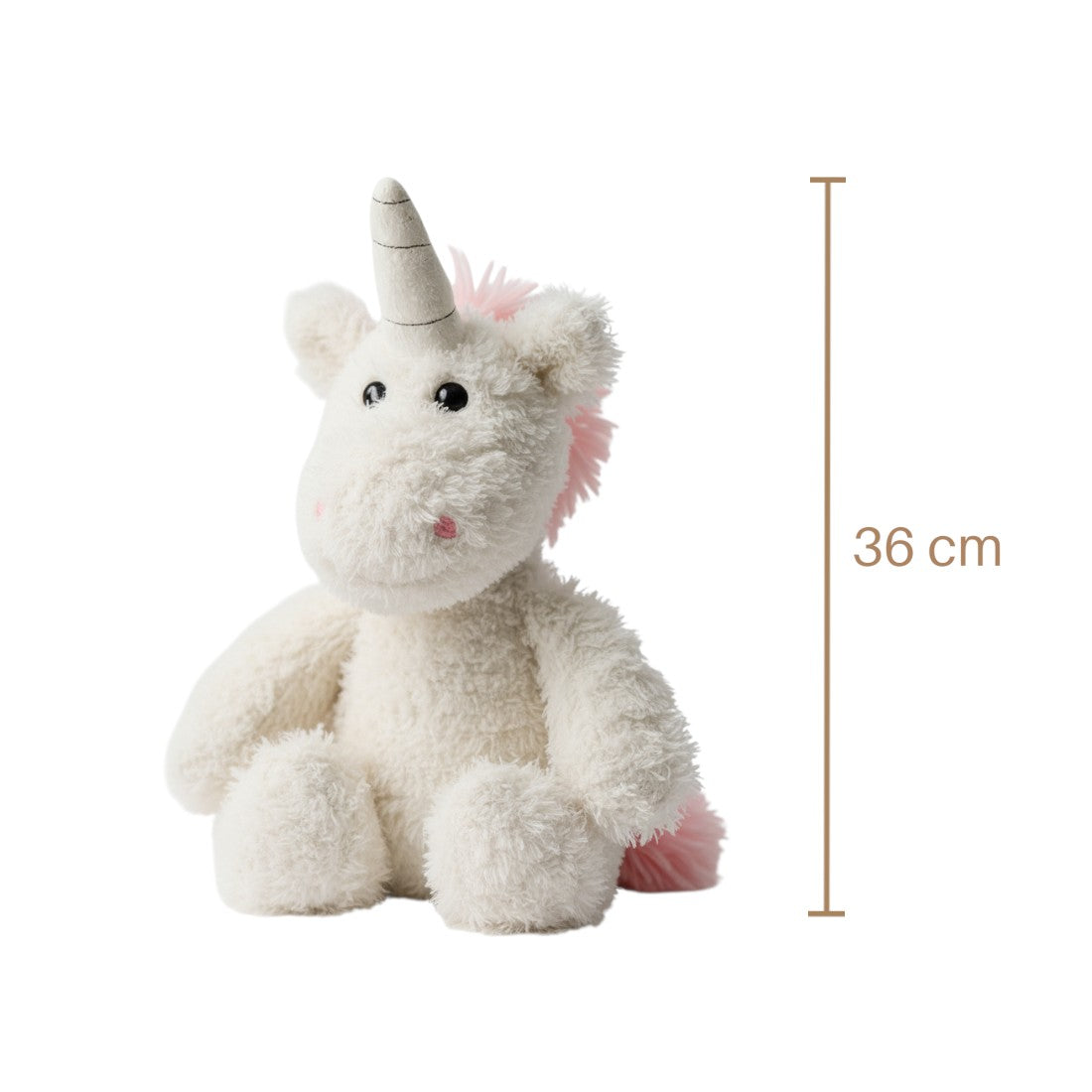 Peluche licorne blanche câline