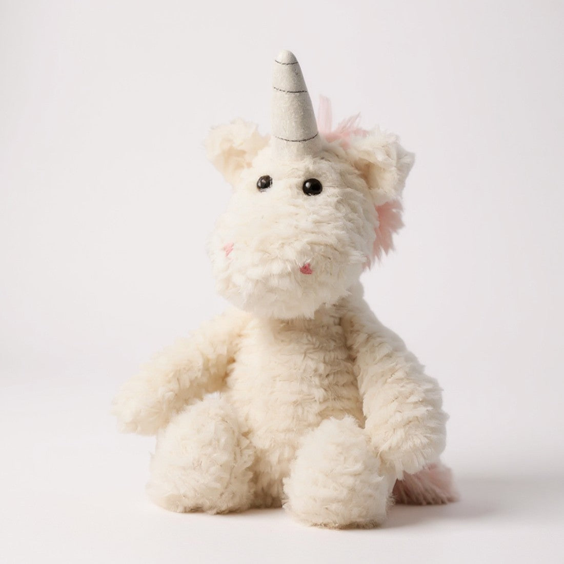 Peluche licorne blanche câline