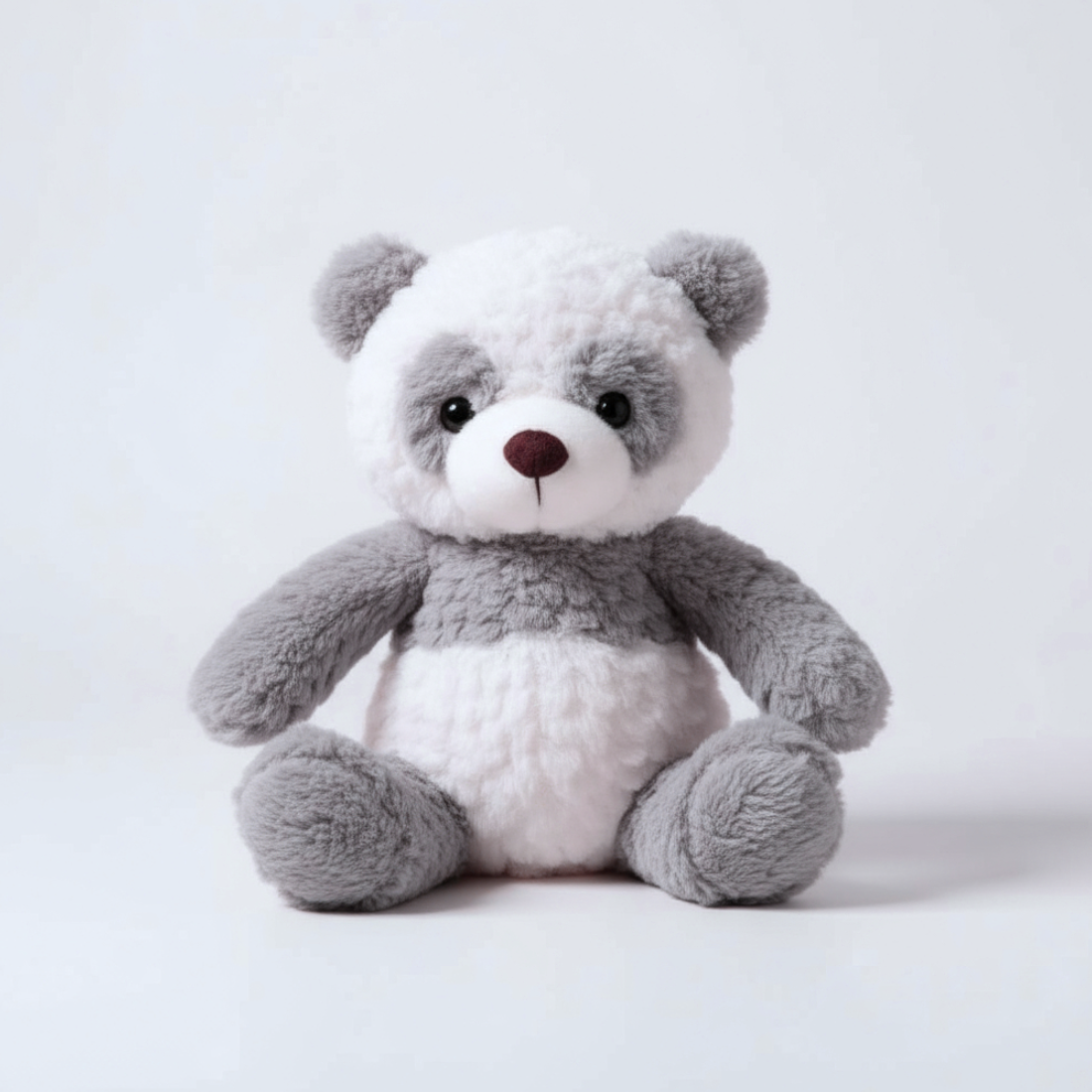 Peluche panda gris tout doux
