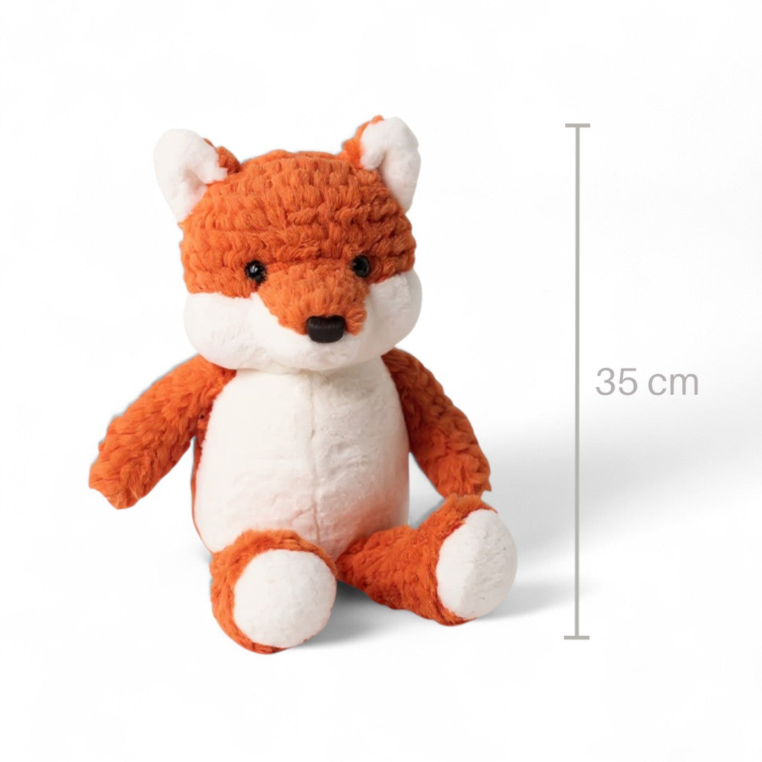 Peluche renard roux moelleux