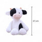 Peluche vache noire et blanche