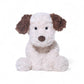 Peluche chien crème avec oreilles marron