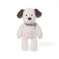 Peluche chien crème avec oreilles marron