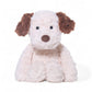 Peluche chien crème avec oreilles marron