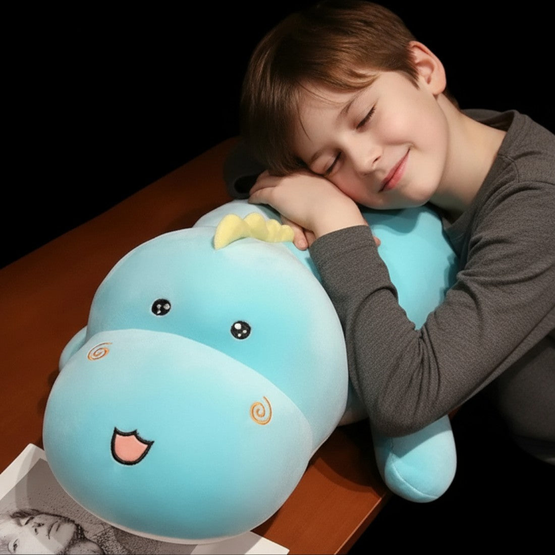 Peluche dino câlin XXL