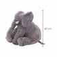 Peluche éléphant gris moelleux 40 cm