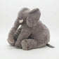 Peluche éléphant gris moelleux 40 cm