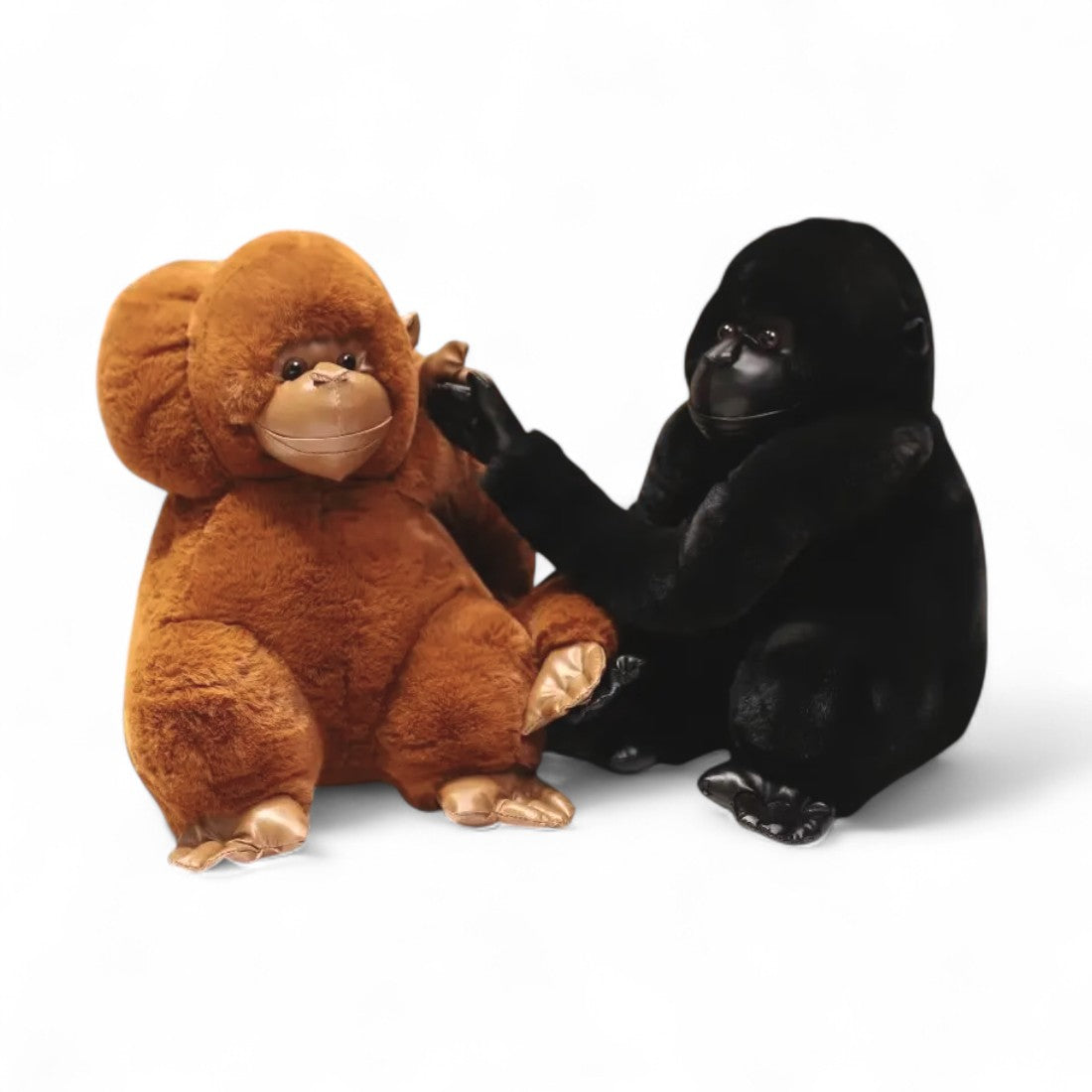Peluche grand singe : orang-outan et gorille