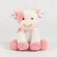 Peluche jolie vache colorée douce