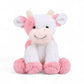 Peluche jolie vache colorée douce