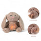 Peluche lapin veilleuse et respirante relaxante