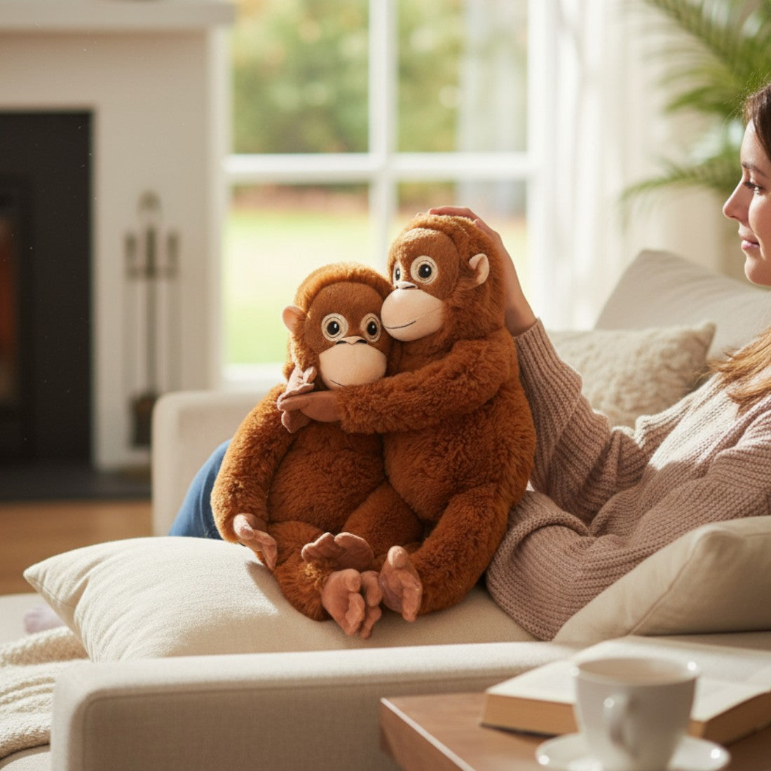 Peluche orang-outan moelleux