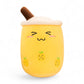 Peluche kawaii bubble milk tea à l’ananas