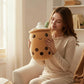 Peluche kawaii bubble milk tea gourmand