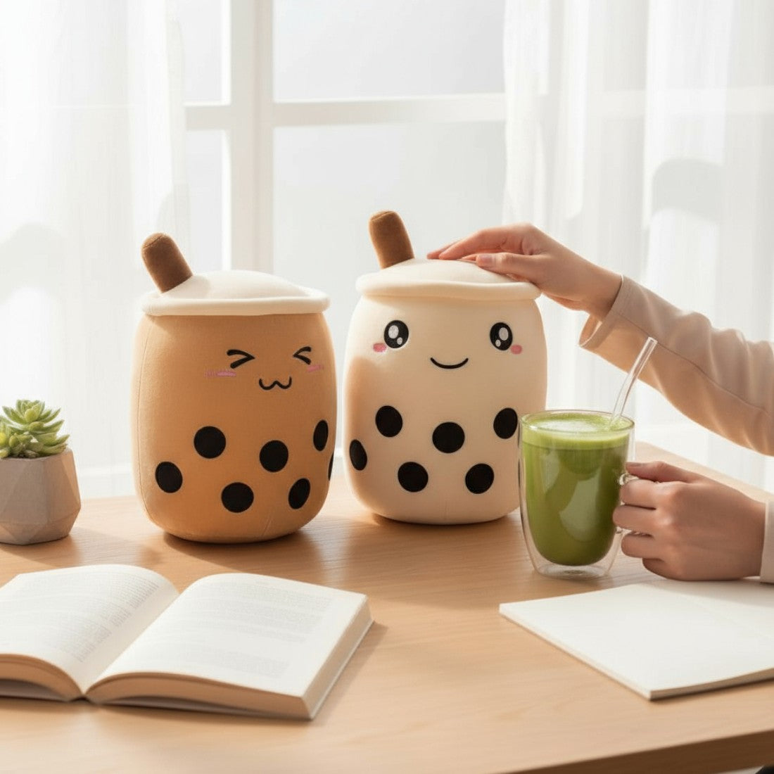 Peluche kawaii bubble tea creamy