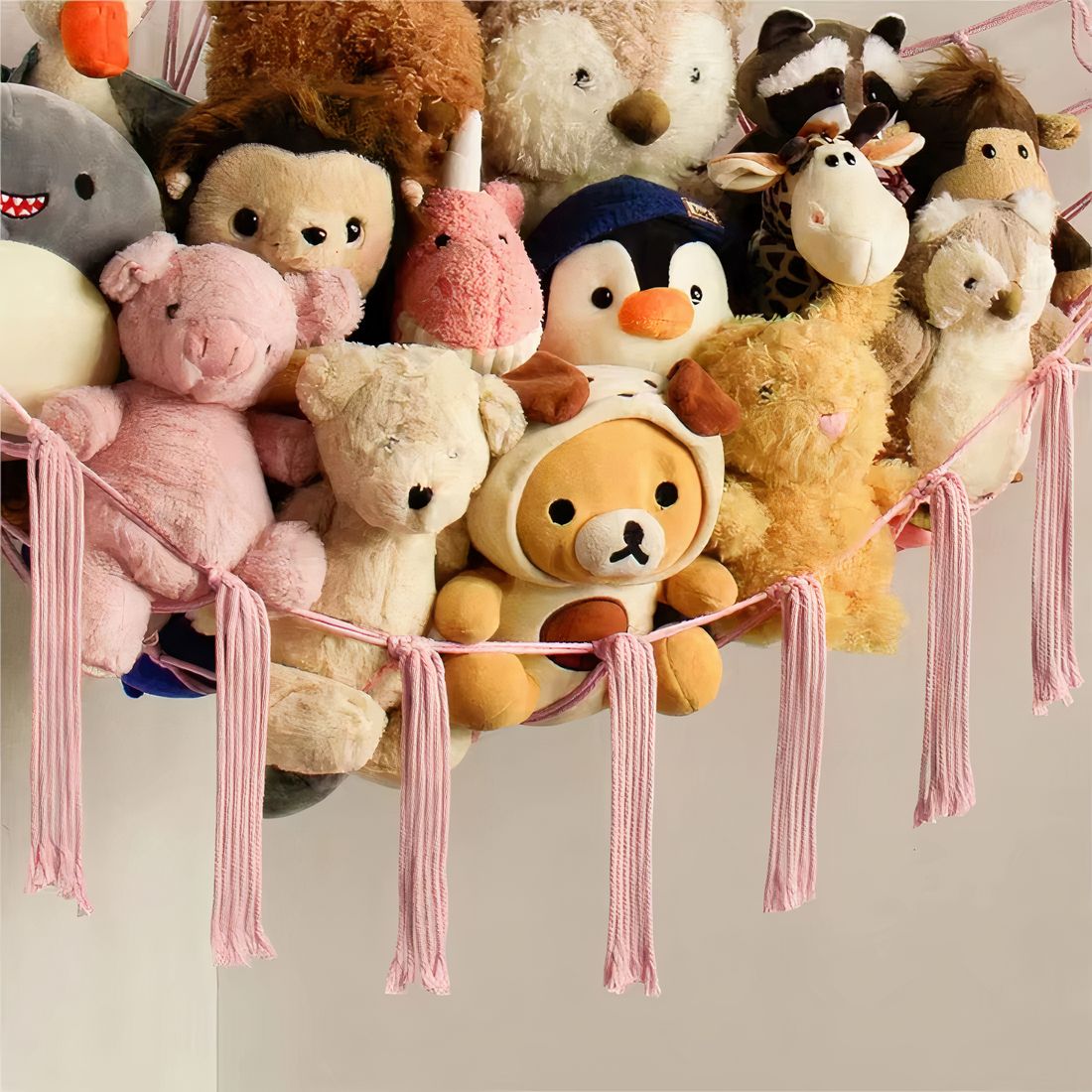 Hamac filet suspendu pour peluches