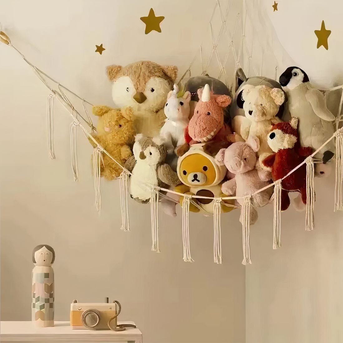 Hamac filet suspendu pour peluches