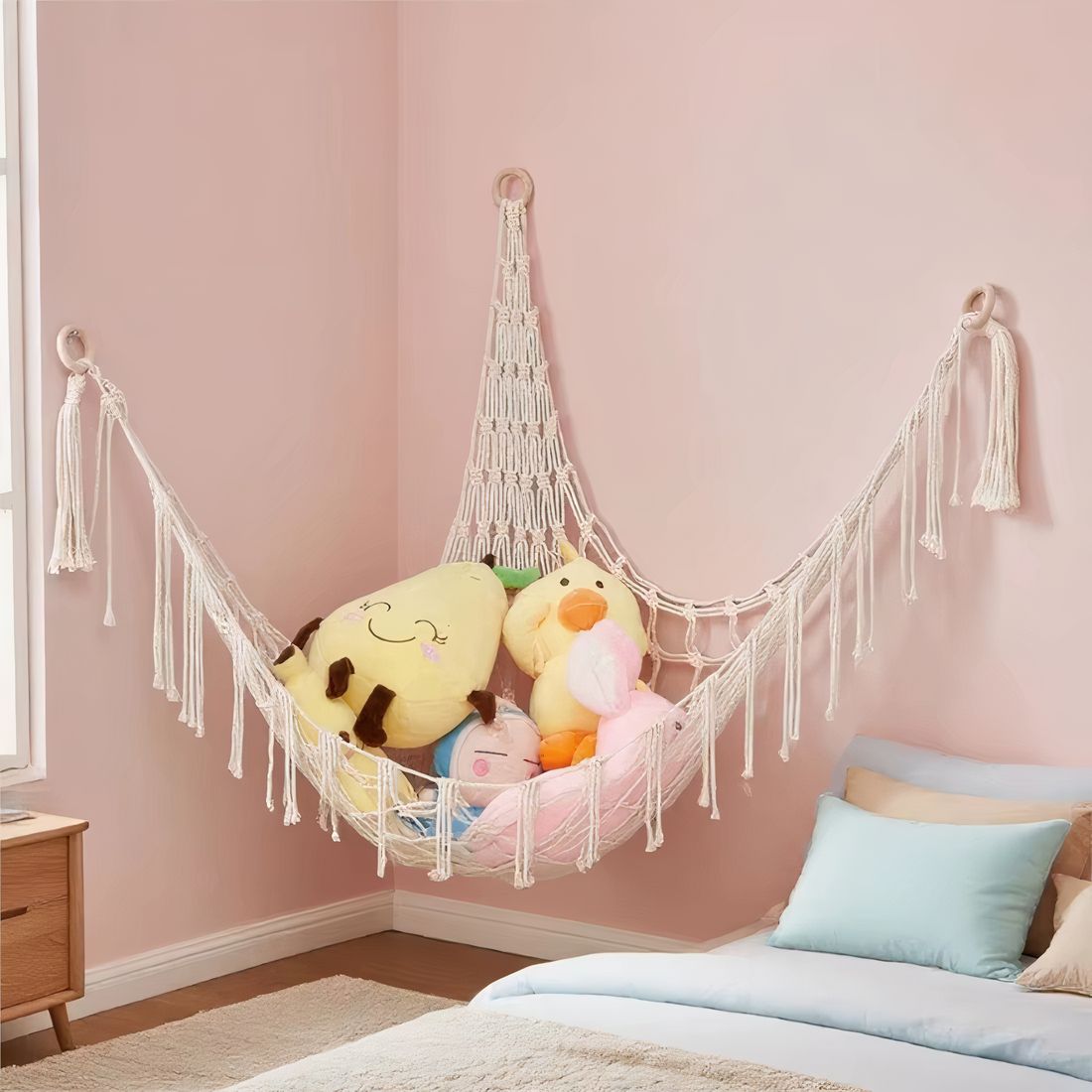 Hamac filet suspendu pour peluches